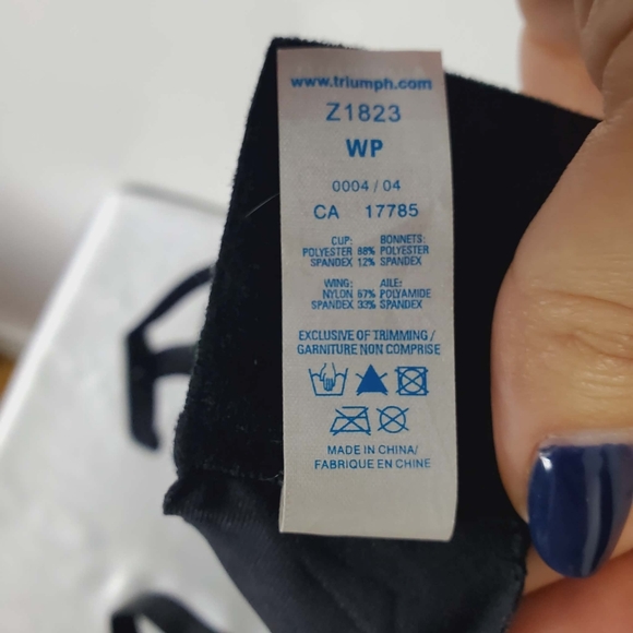 Triumph Women's Underwire Support Bra Black - Picture 5 of 7